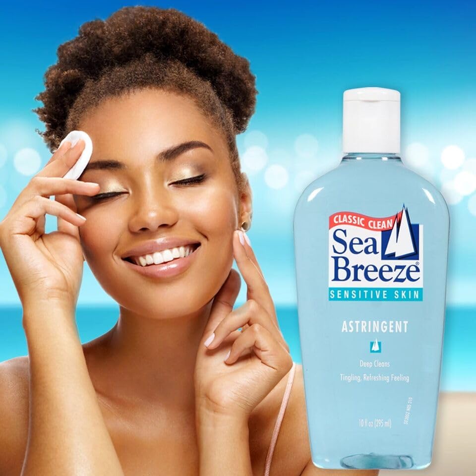 Seabreeze gentle-formula texture demonstrates mild cleansing without irritation for delicate skin.