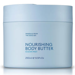 SEACRET Minerals Body Butter Ocean Mist jar delivers deep hydration for dry skin.
