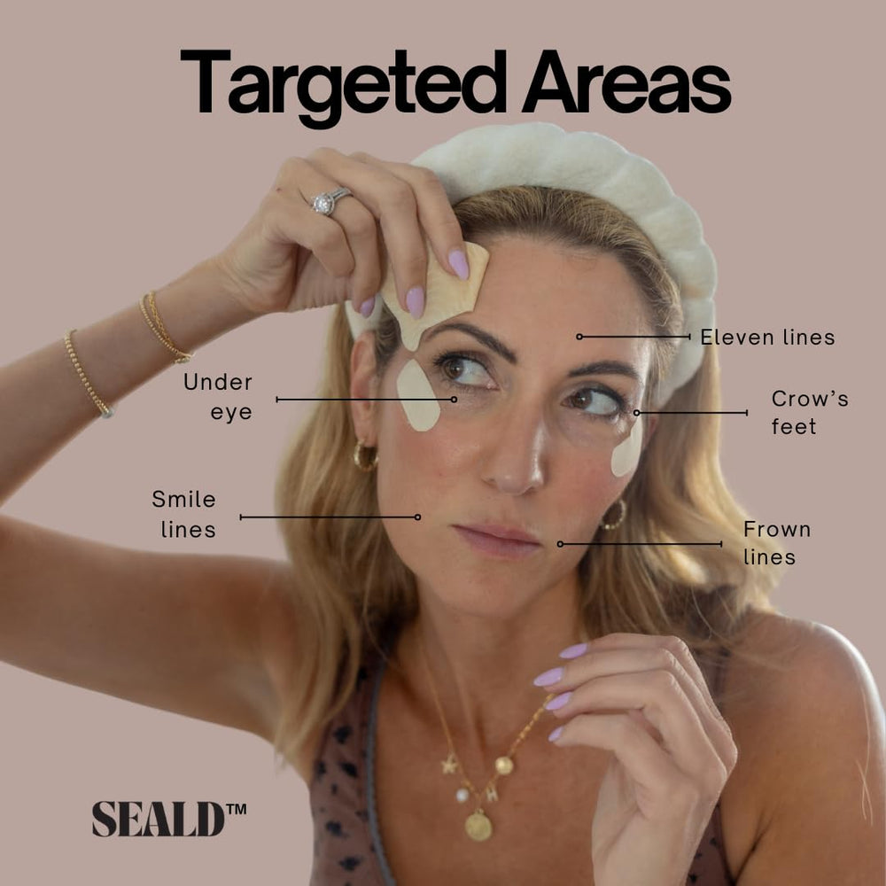 SEALD Face Tape clear material on skin blends discreetly
