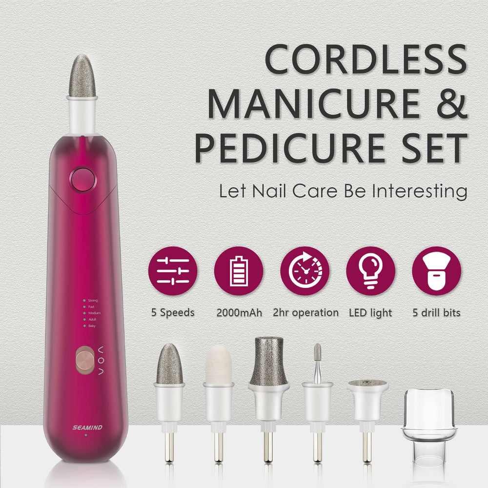 SEAMIND nail drill bits stainless steel improve shaping and smoothing thick nails.
