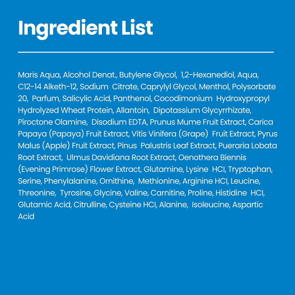 Korean formulation note with salicylic acid and aloe emphasis