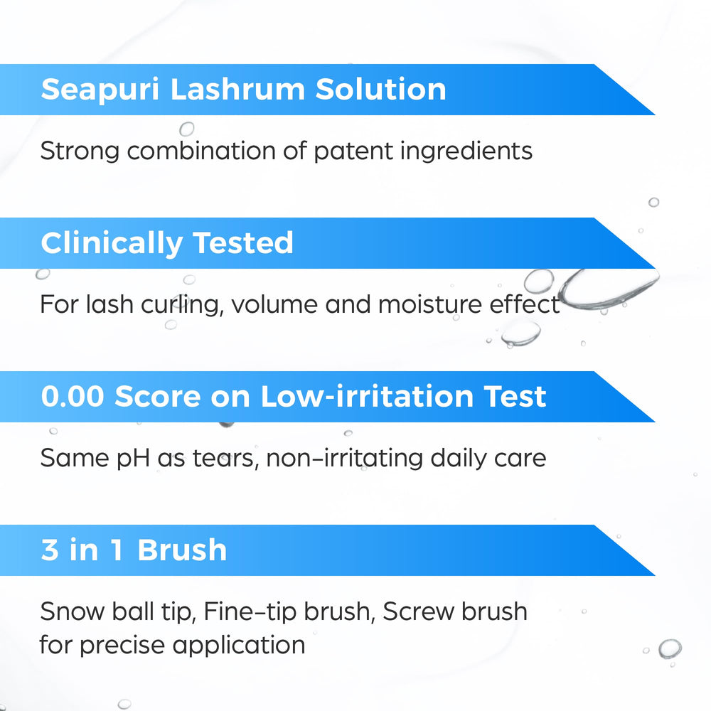 Seapuri Lashrum lashes appearance demo showing potential fuller-looking lashes with use