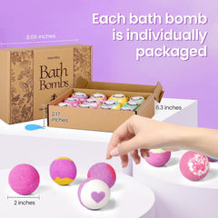 SeasonBliss bath bombs individually wrapped preserve fragrance for gifting and fresh bath moments