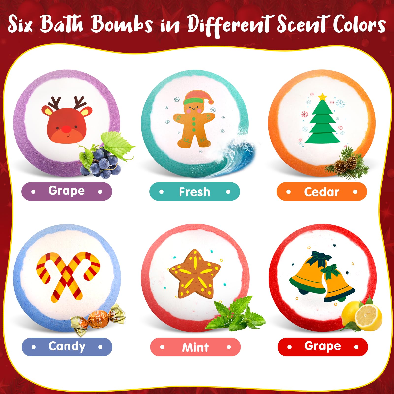 seasonbliss bath bombs showcasing festive packaging ideal for gifts