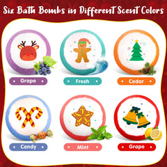 seasonbliss bath bombs showcasing festive packaging ideal for gifts