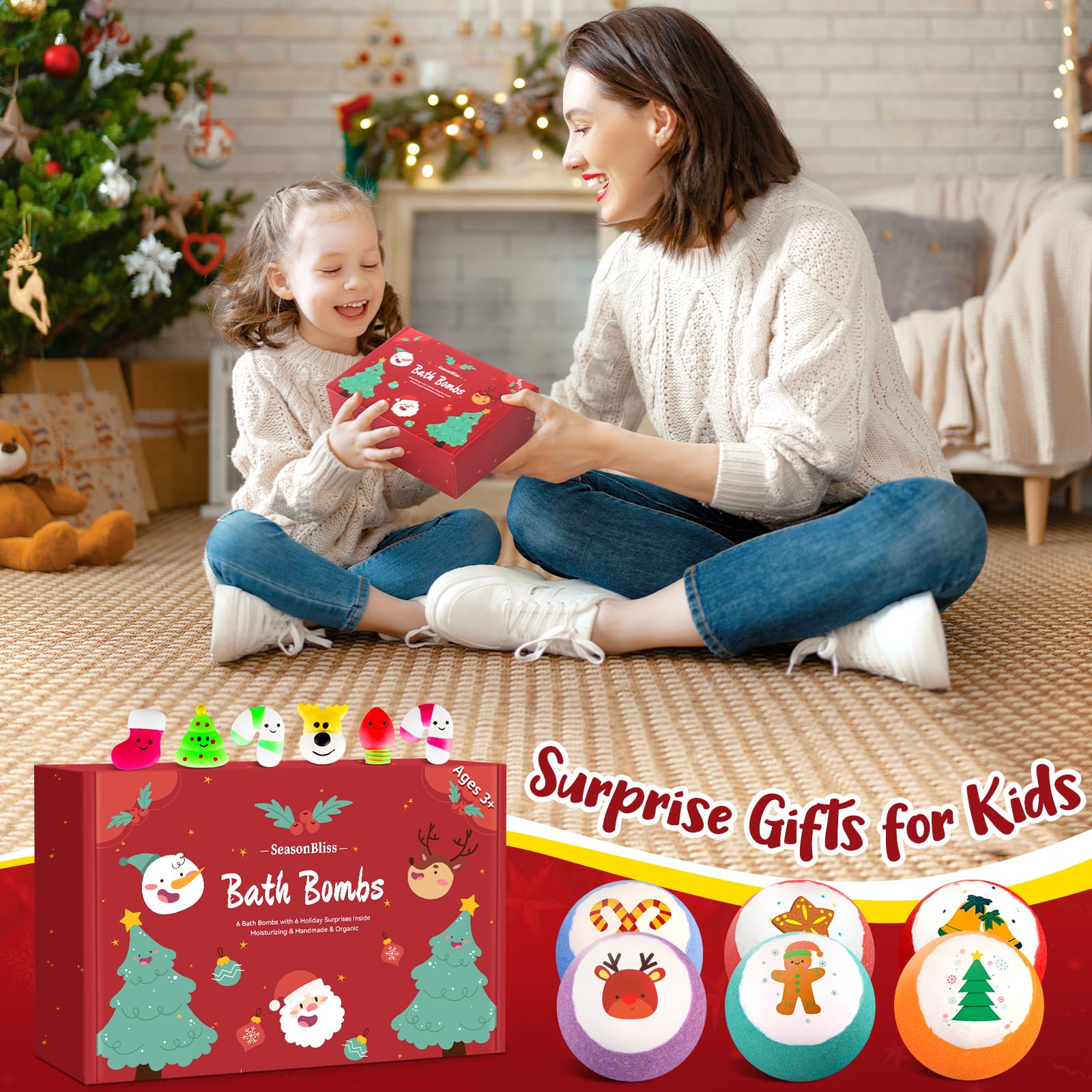 seasonbliss kids bath bombs in packaging ready for gifting joy