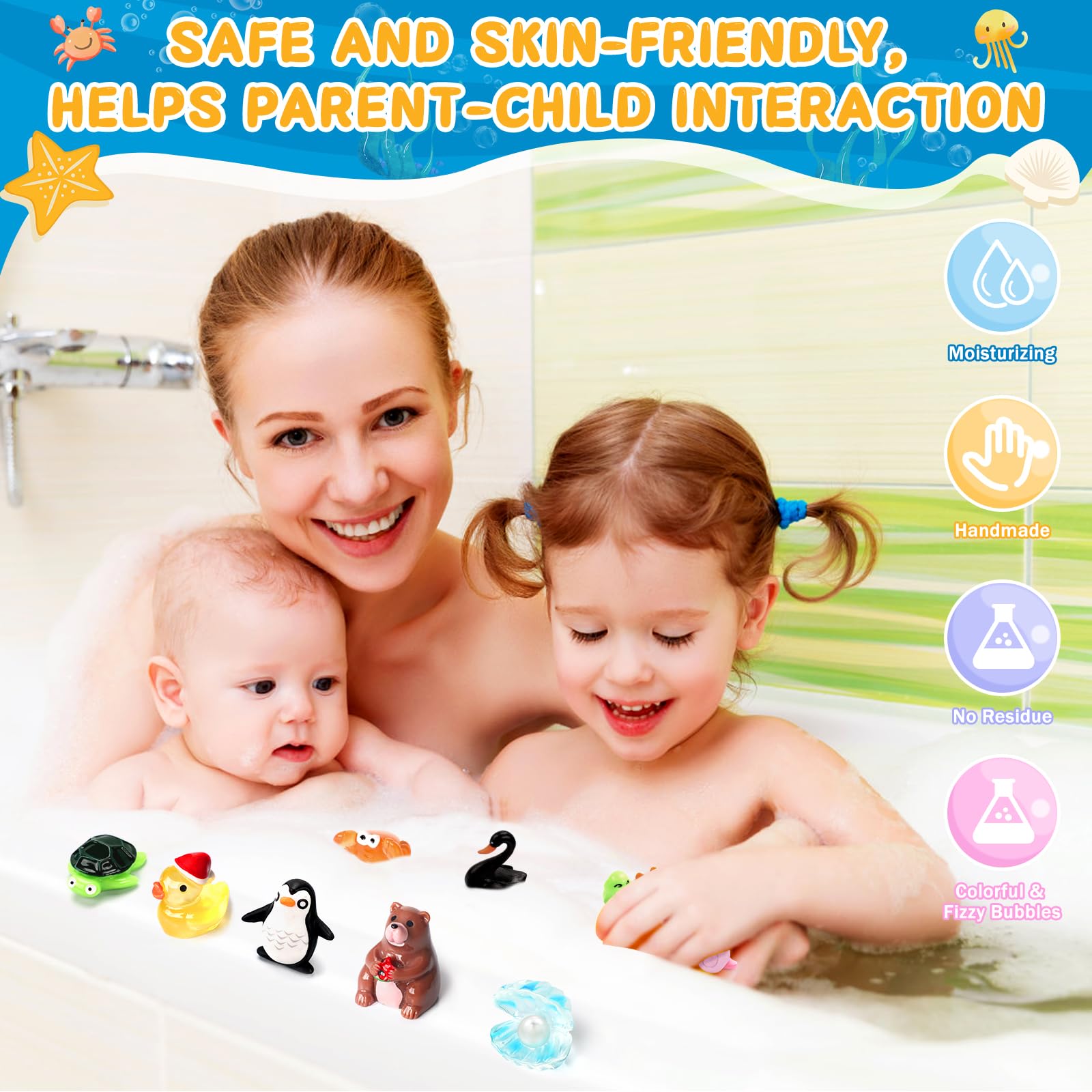 SeasonBliss bath-time fun for kids 3+ with playful fizz