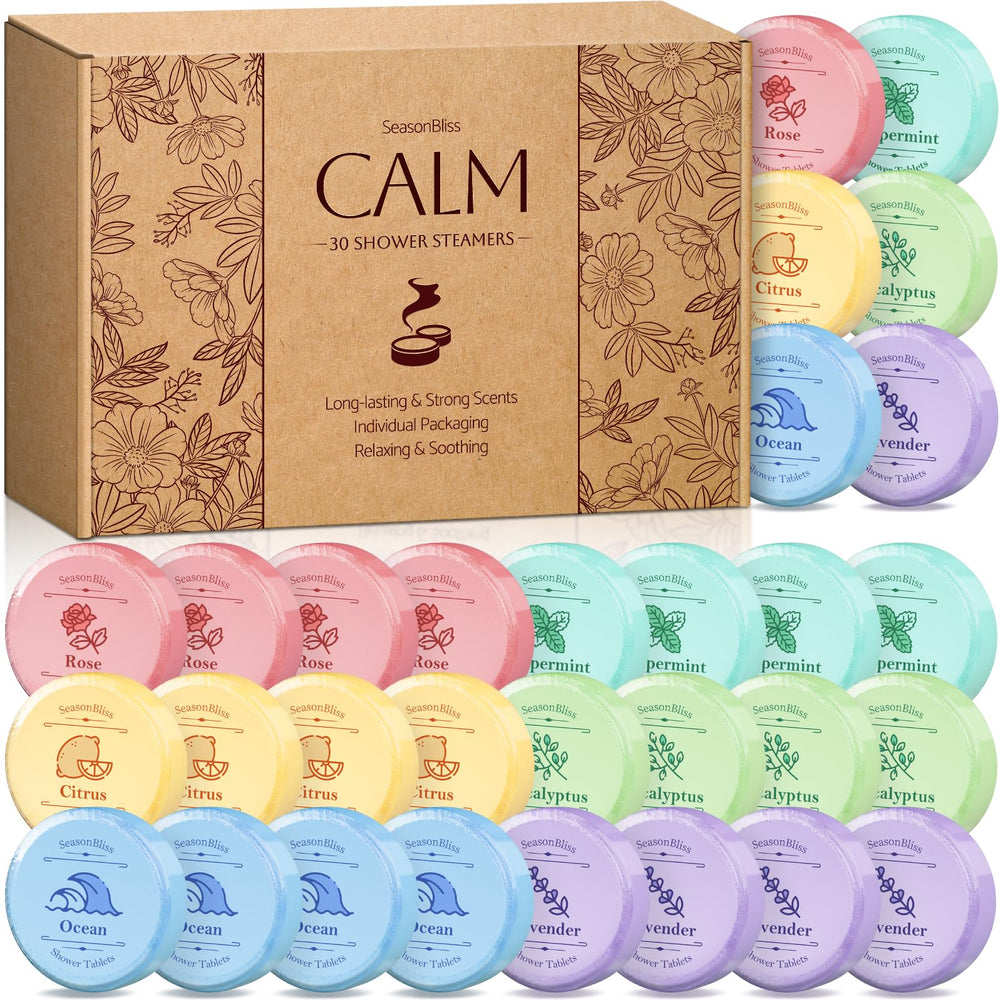 SeasonBliss shower steamer rose scent for aromatherapy boost during showers