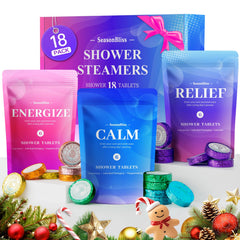 SeasonBliss shower steamers assorted collection for versatile self-care rituals
