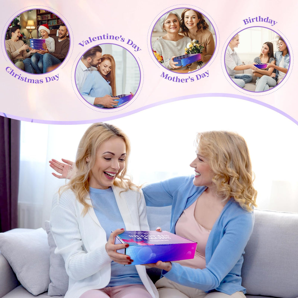 SeasonBliss lavender shower steamers featuring calming fragrance for unwinding at night
