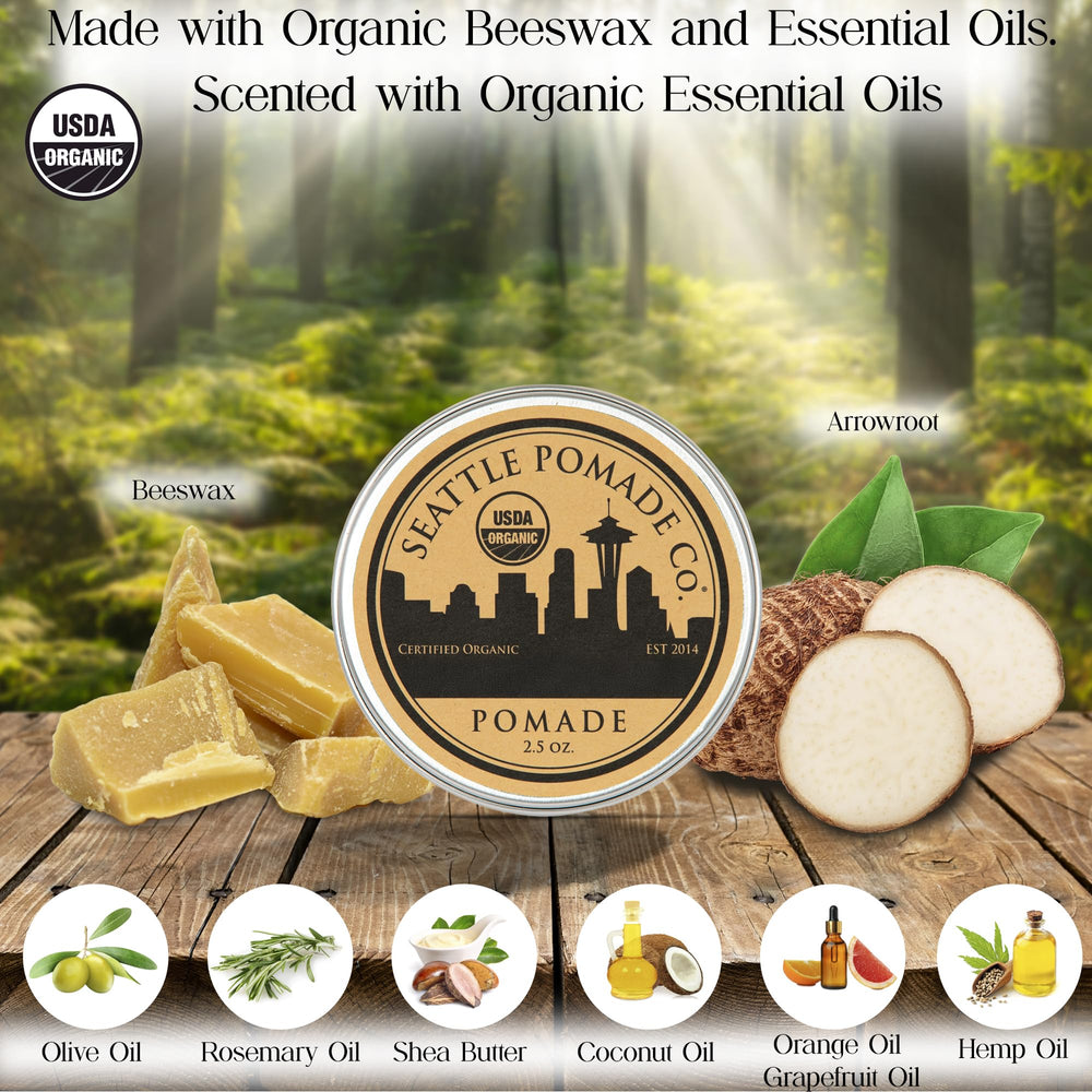 Seattle Pomade Co. texture and thickness effect on hair strands.