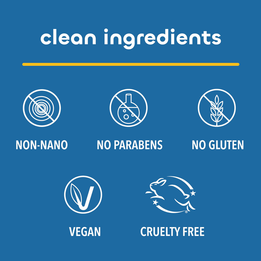 Ingredients close-up featuring red algae and shea butter in the formula.