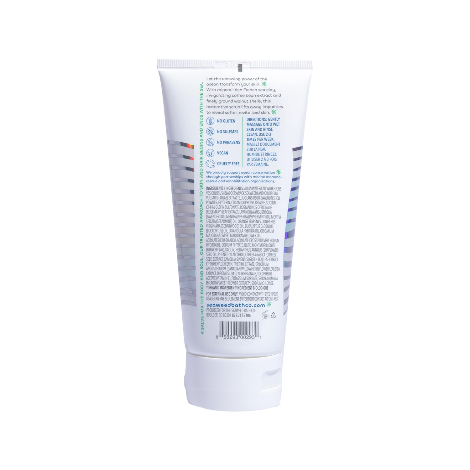 Seaweed Bath Co Detox Body Scrub packaging update showing new look