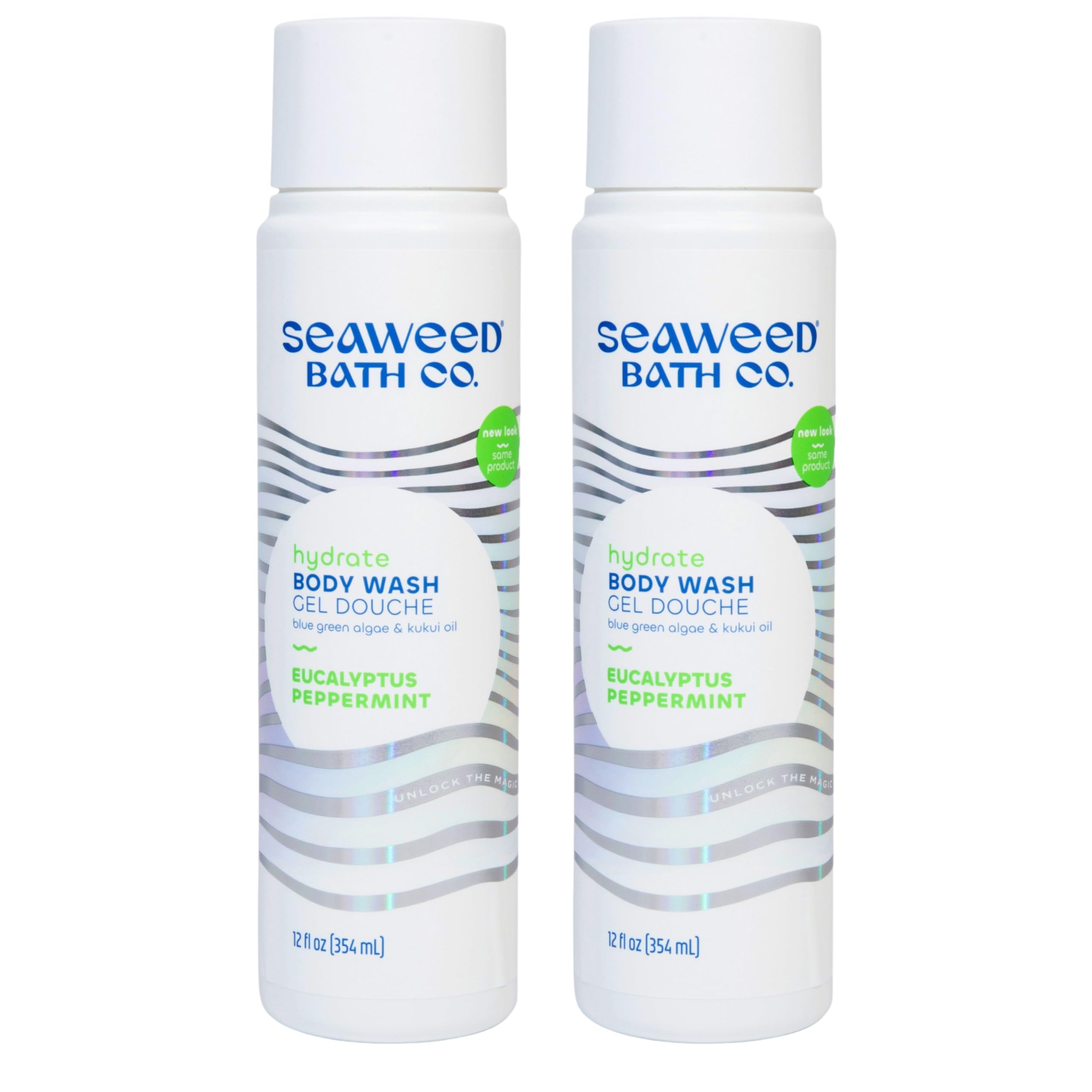 Seaweed Bath Co. Hydrate Body Wash bottle shows refreshing hydration.