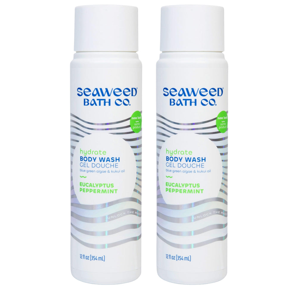 Seaweed Bath Co. Hydrate Body Wash bottle shows refreshing hydration.