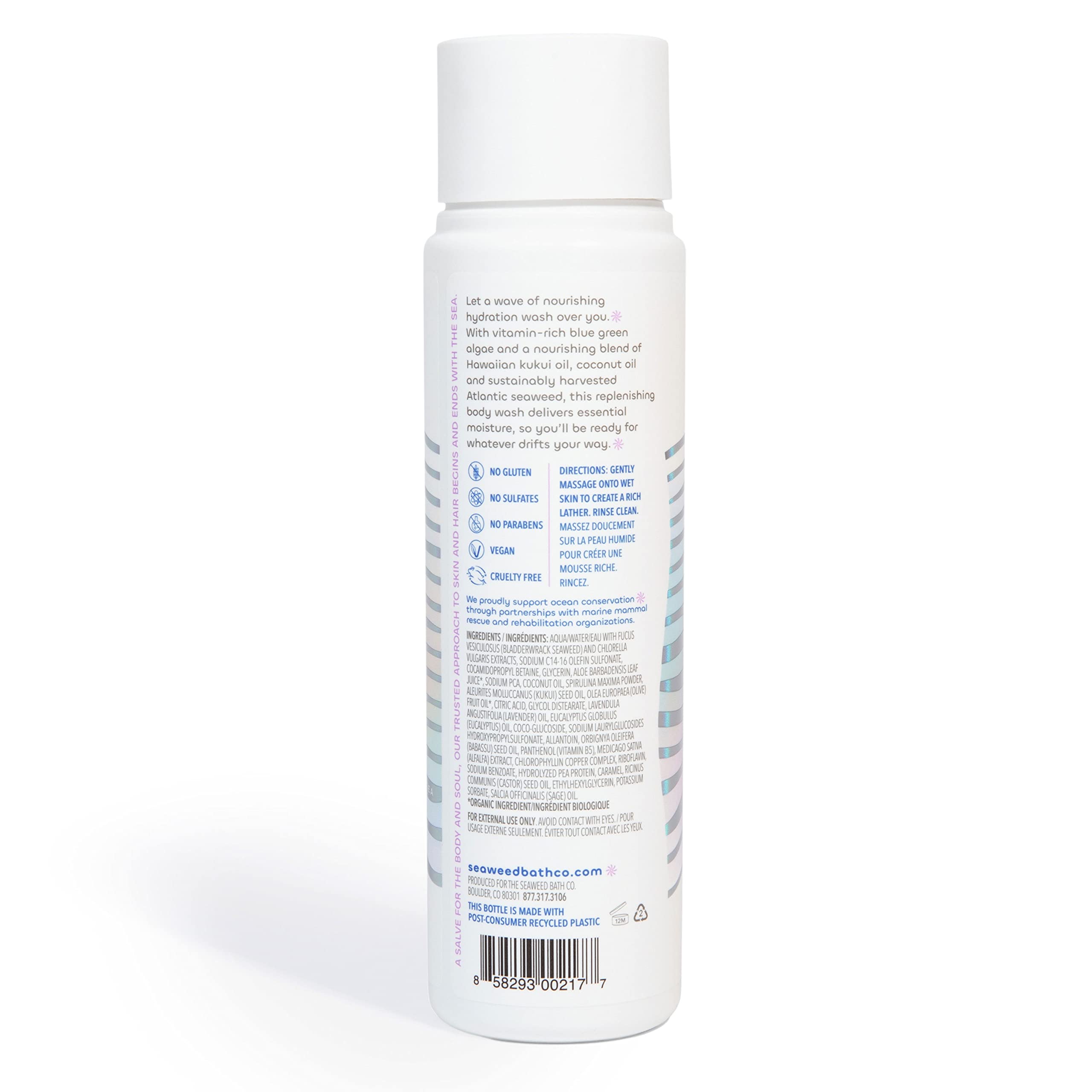 Seaweed Bath Co Hydrate lavender scent – relaxing shower aromatic ritual.