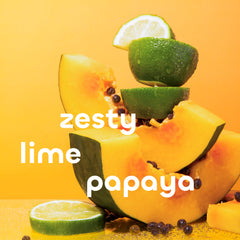 The Seaweed Bath Co. Lime Papaya wash in a shower setting for daily cleansing.