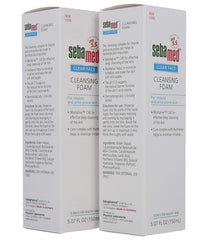 Sebamed Clear Face Cleansing Foam with Montaline C40 ingredient highlighted for complexion improvement.