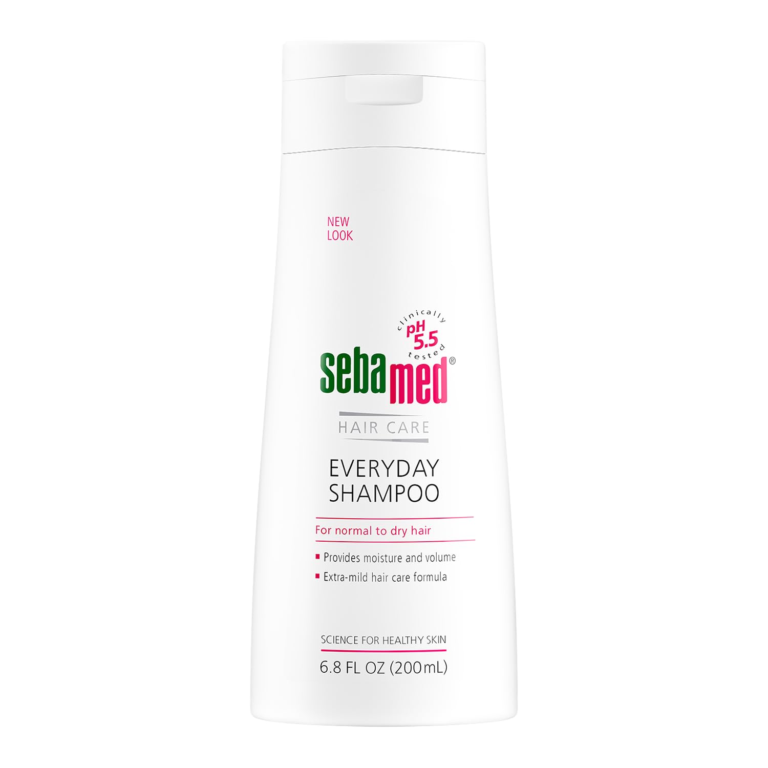 Sebamed Everyday Shampoo bottle front showing gentle daily cleanse for sensitive scalp