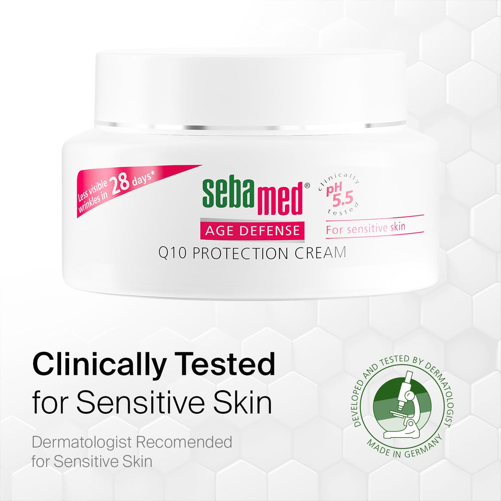 Q10 with panthenol and vitamin E blend in SEBAMED cream