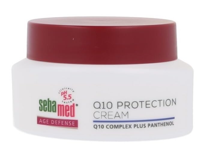 SEBAMED Q10 Protection Cream outer packaging highlighting premium formula