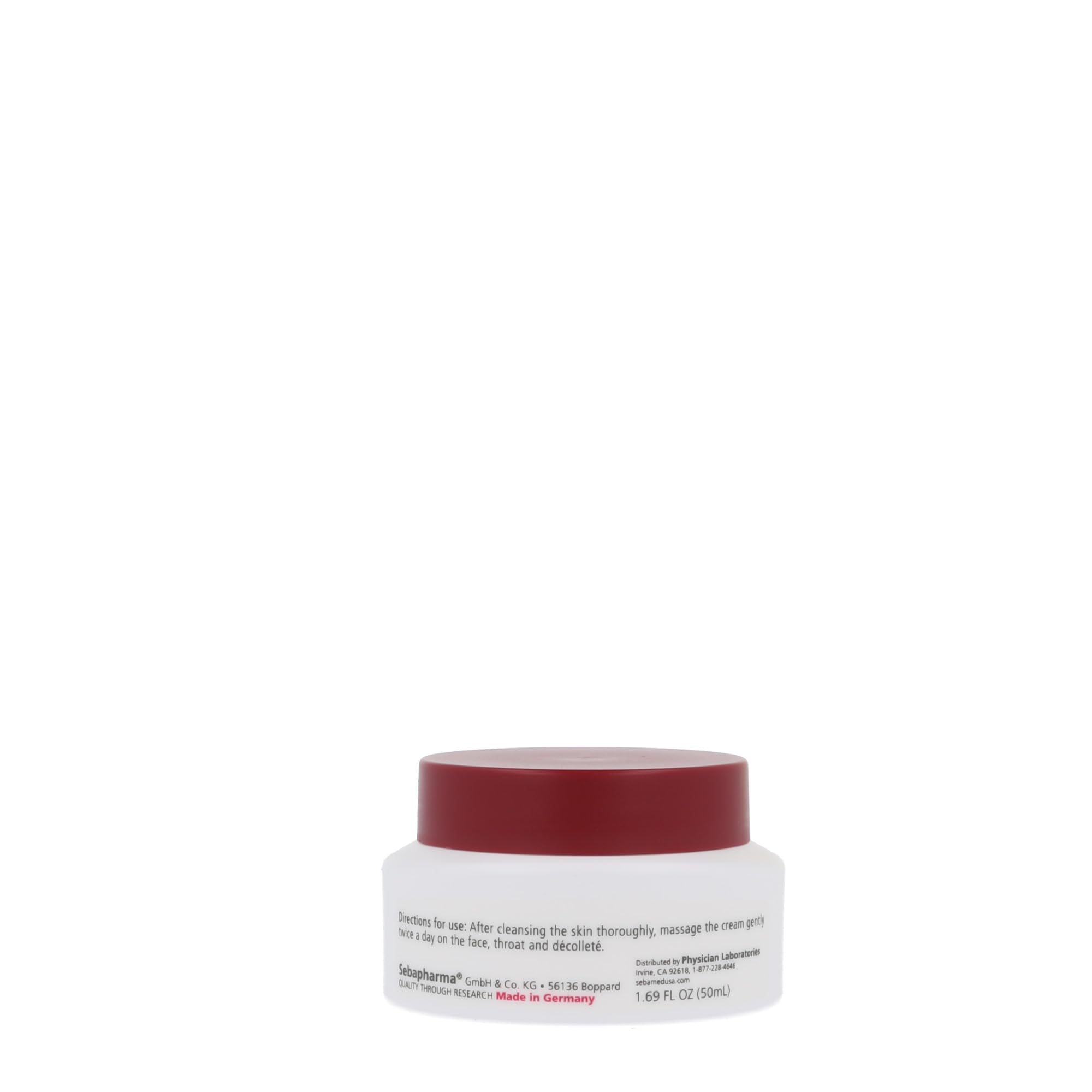 Close-up of SEBAMED Q10 texture showing light non-greasy consistency