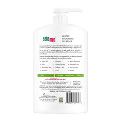 SEBAMED fragrance-free cleanser label closeup highlighting fragrance-free formula.