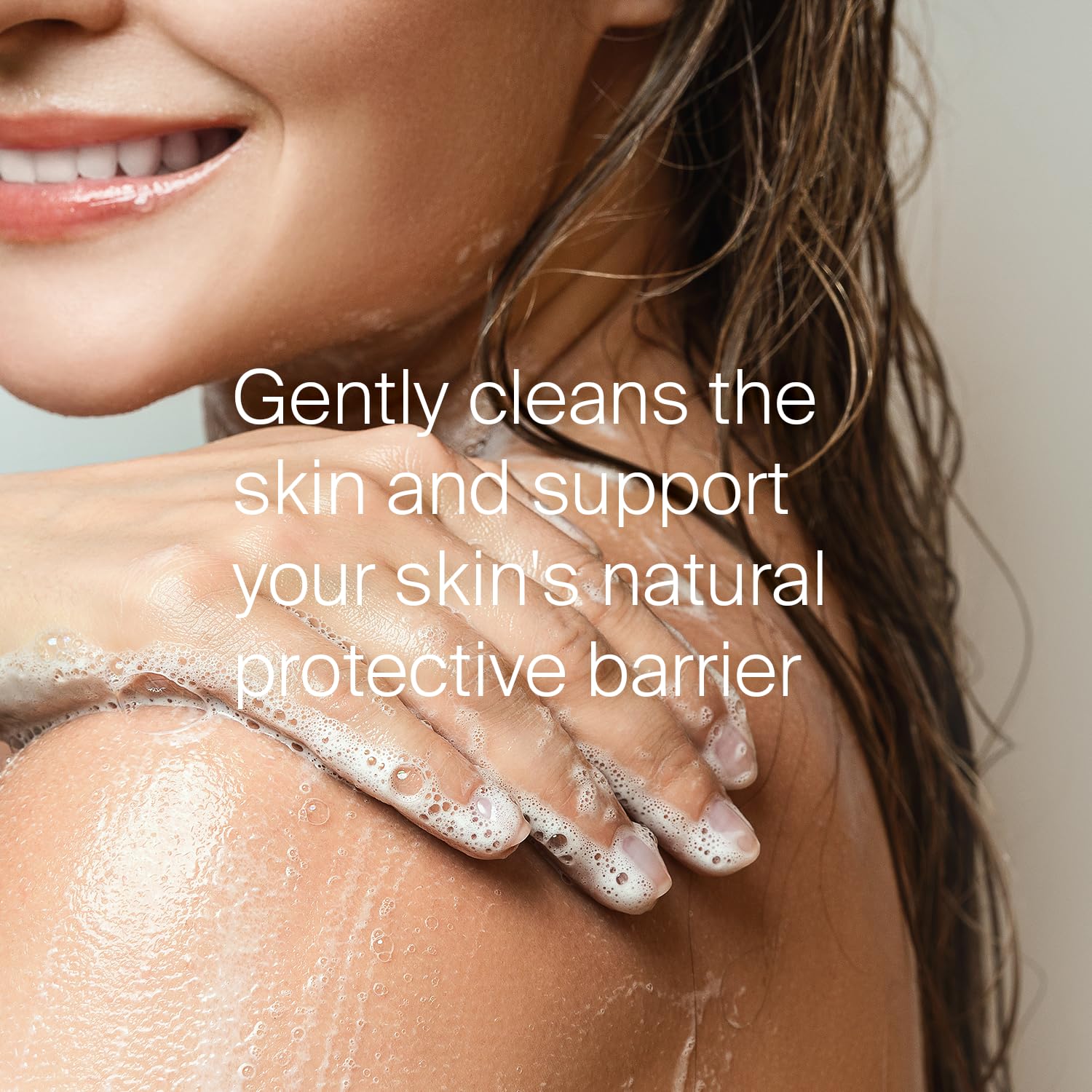 SEBAMED hypoallergenic close-up indicates skin-friendly cleansing.