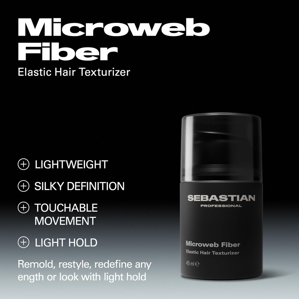 Sebastian Professional close-up of gel texture highlighting fibrous network for airy definition