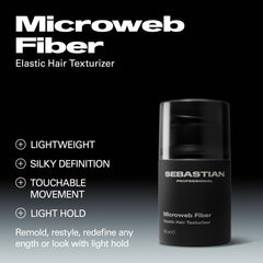 Sebastian Professional close-up of gel texture highlighting fibrous network for airy definition