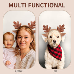 SeBneny non-slip headband keeps antlers secure during events.