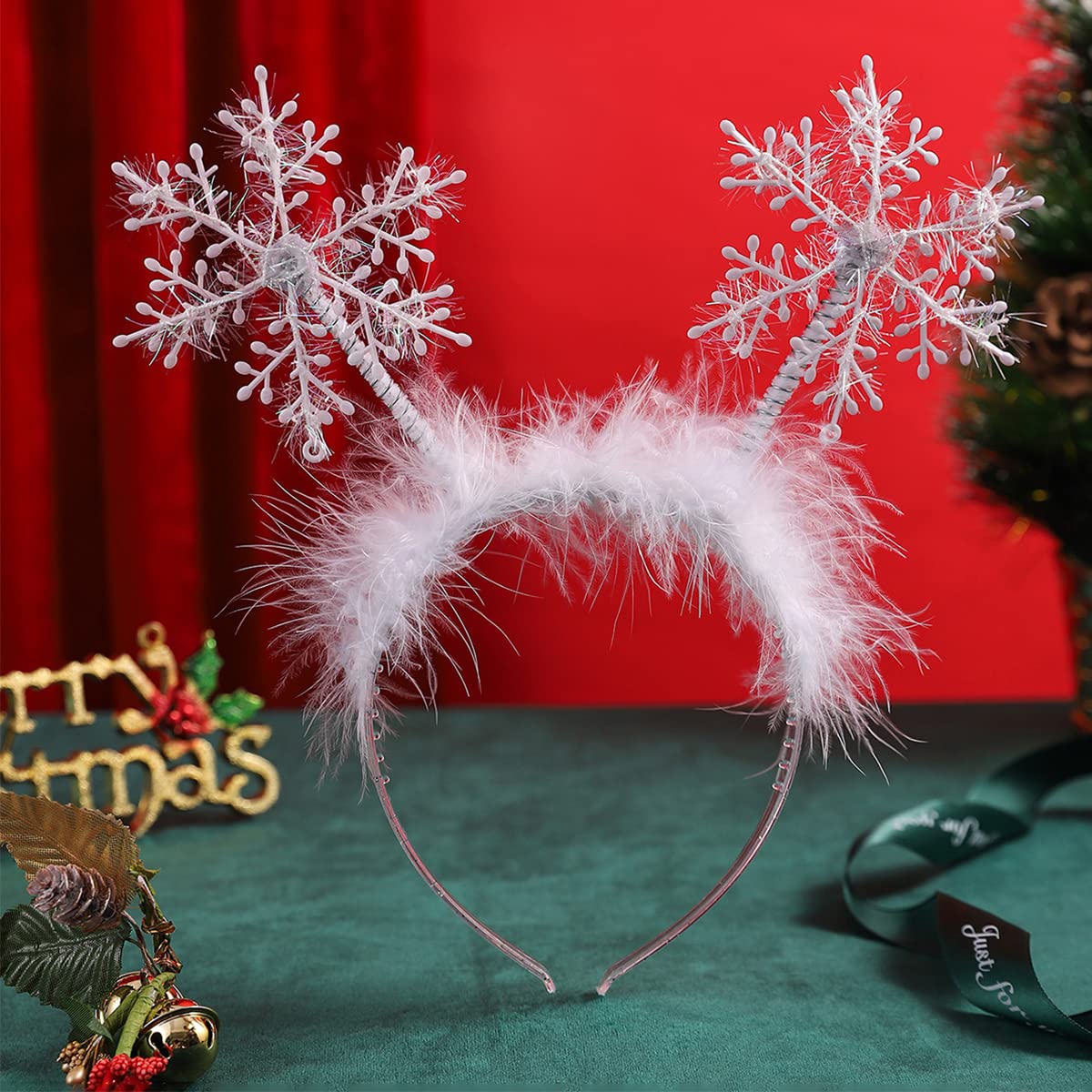 Sebneny Snowflake headband ideal for cosplay and festive events.