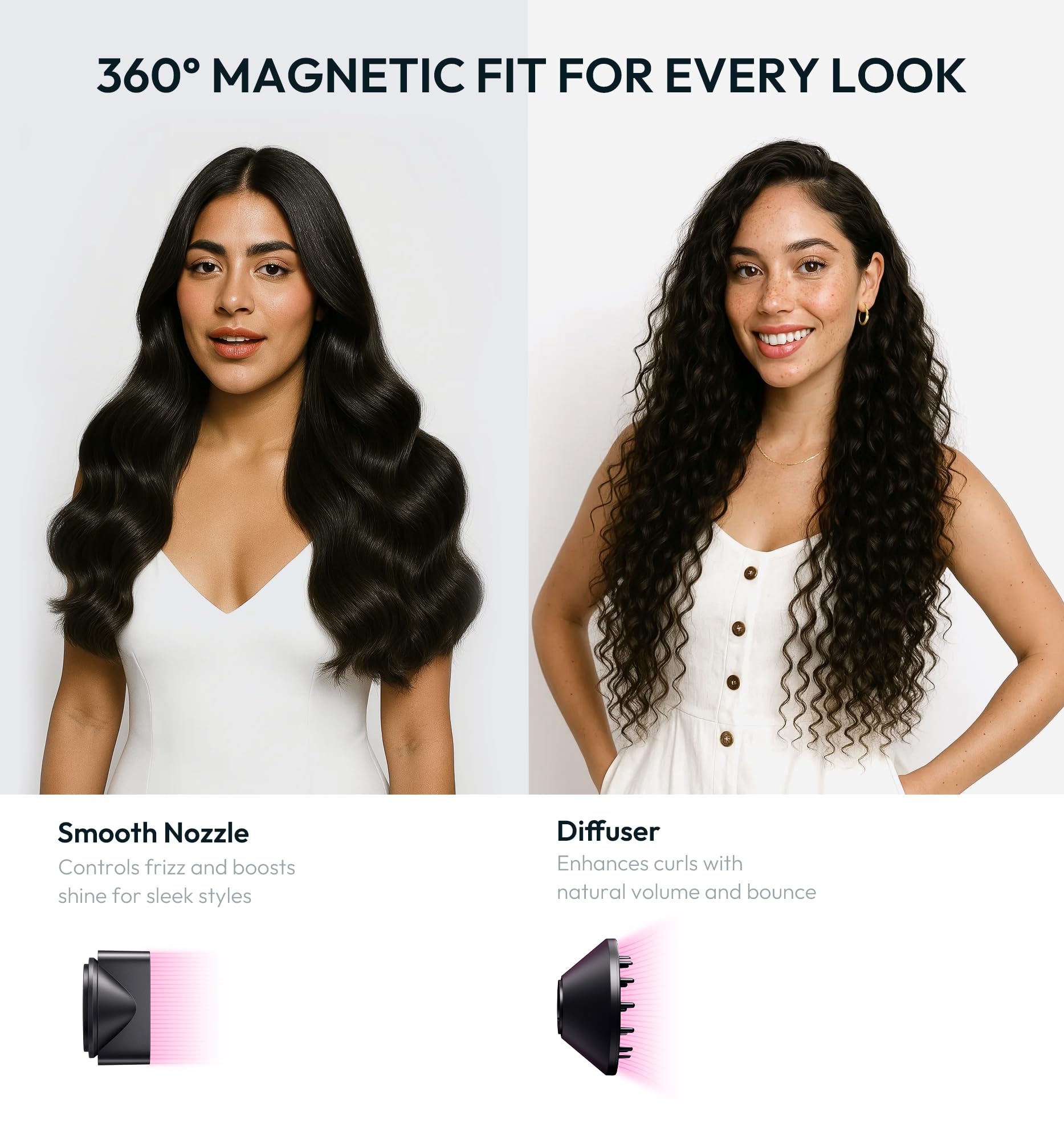 Seboar hair dryer in action with powerful ion flow and cooling shot for lasting style.