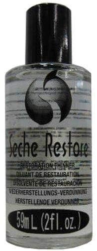 Seche Restore top coat thinner promotes a glossy finish and longer manicure wear.