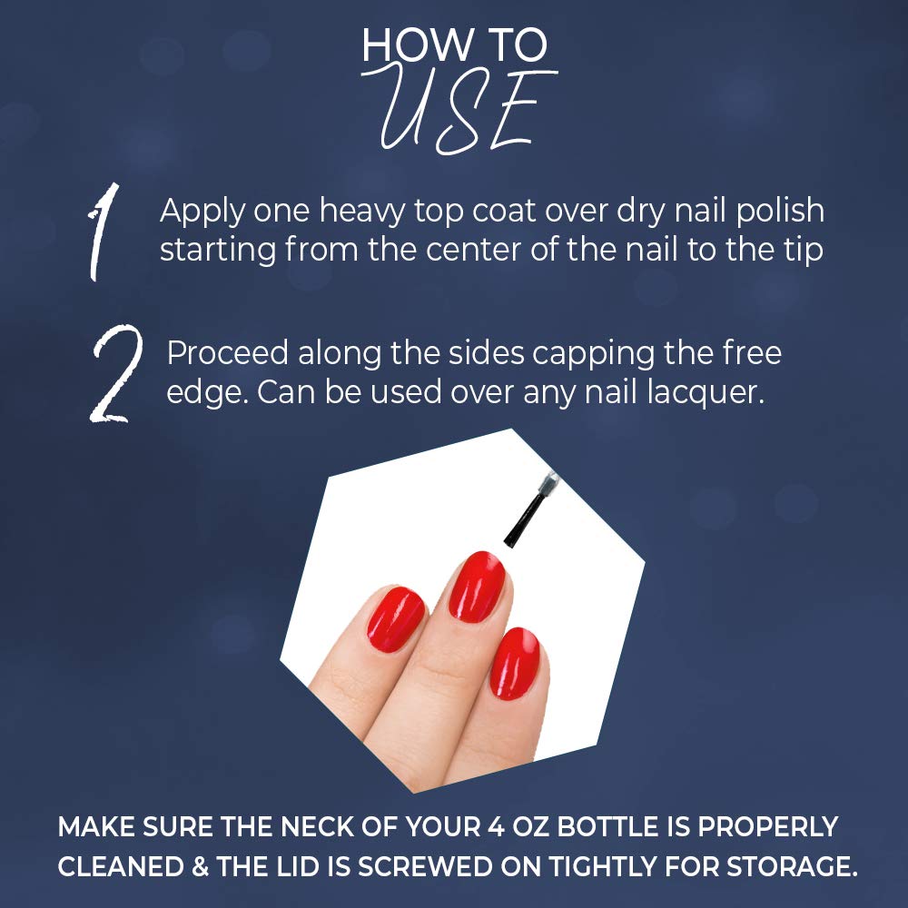 Seche Vive finish on nails delivers lasting gloss and protection