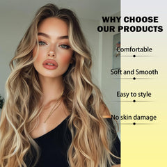 SeclitWu dark roots ombre wig closeup showing natural depth and layered appearance.