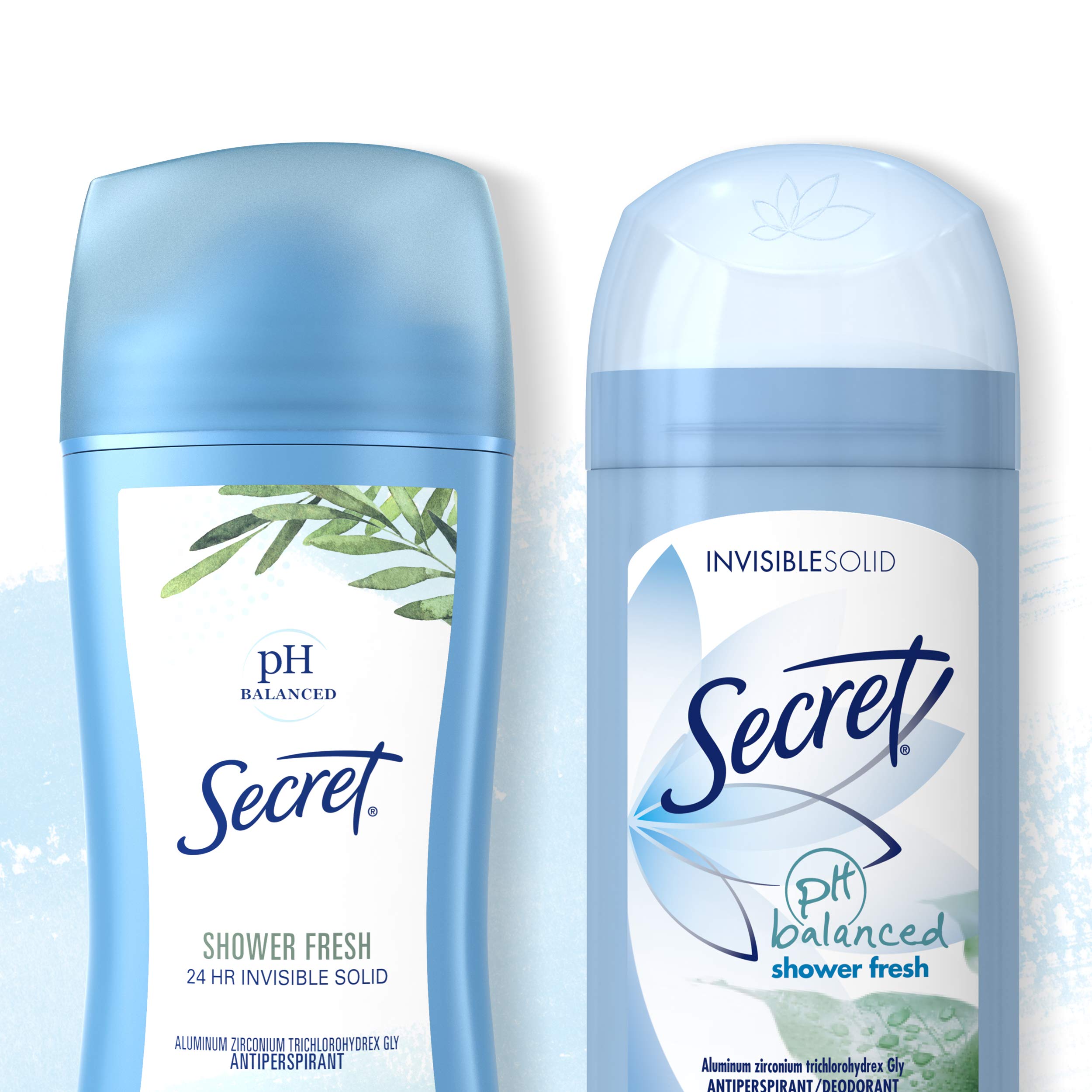 Secret anti-perspirant stick 2-6oz label shows practical size for travel or gym.