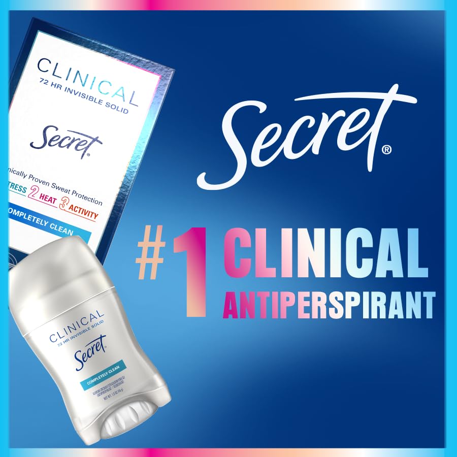 Secret clear gel dries quickly for a clean, residue-free wear.