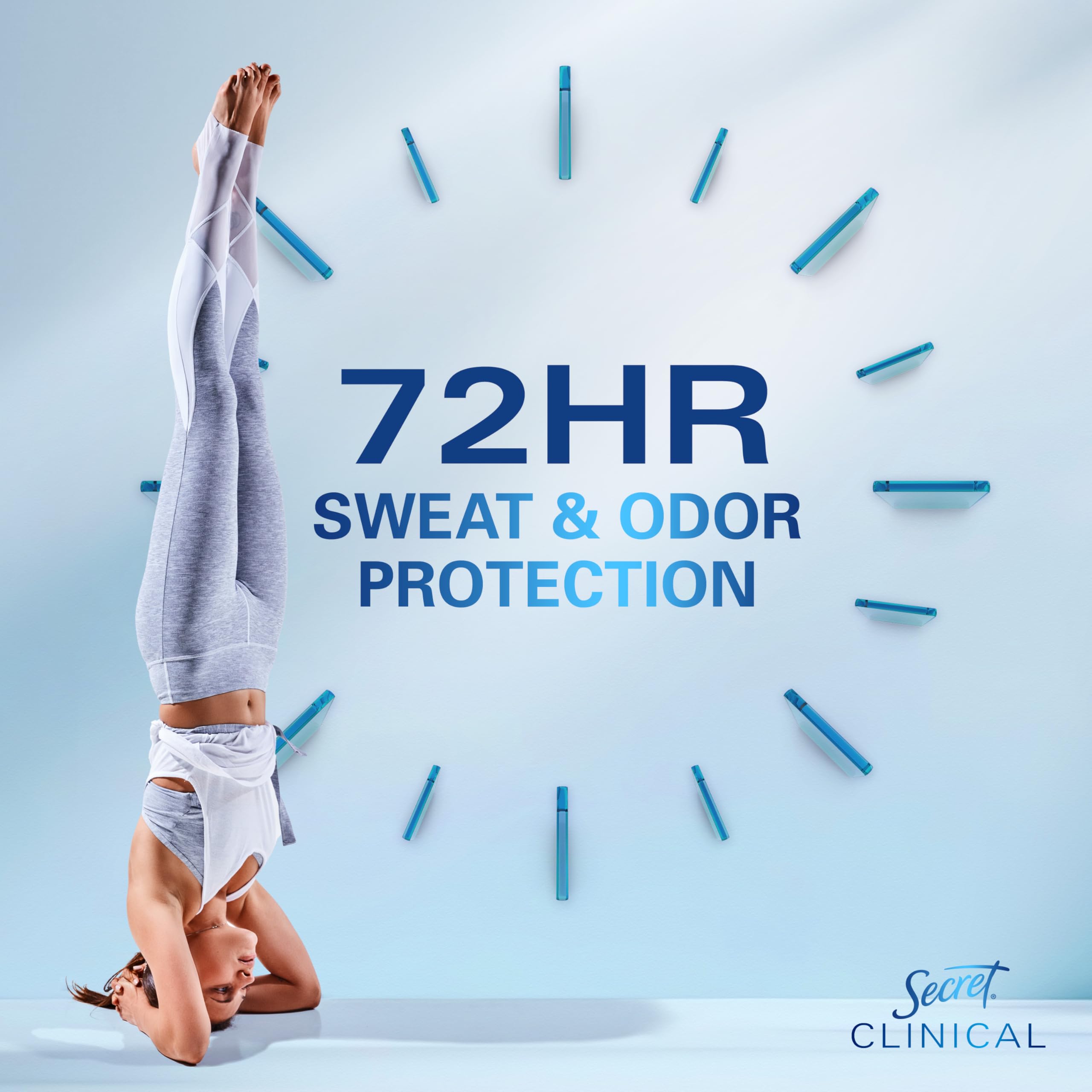 Secret Clinical Strength stress-protection 3x protection image shows reliable defense during tense moments.