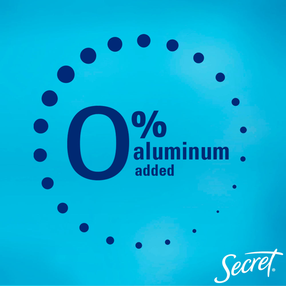 Secret Dry Spray application on skin shows quick-dry layer and odor protection