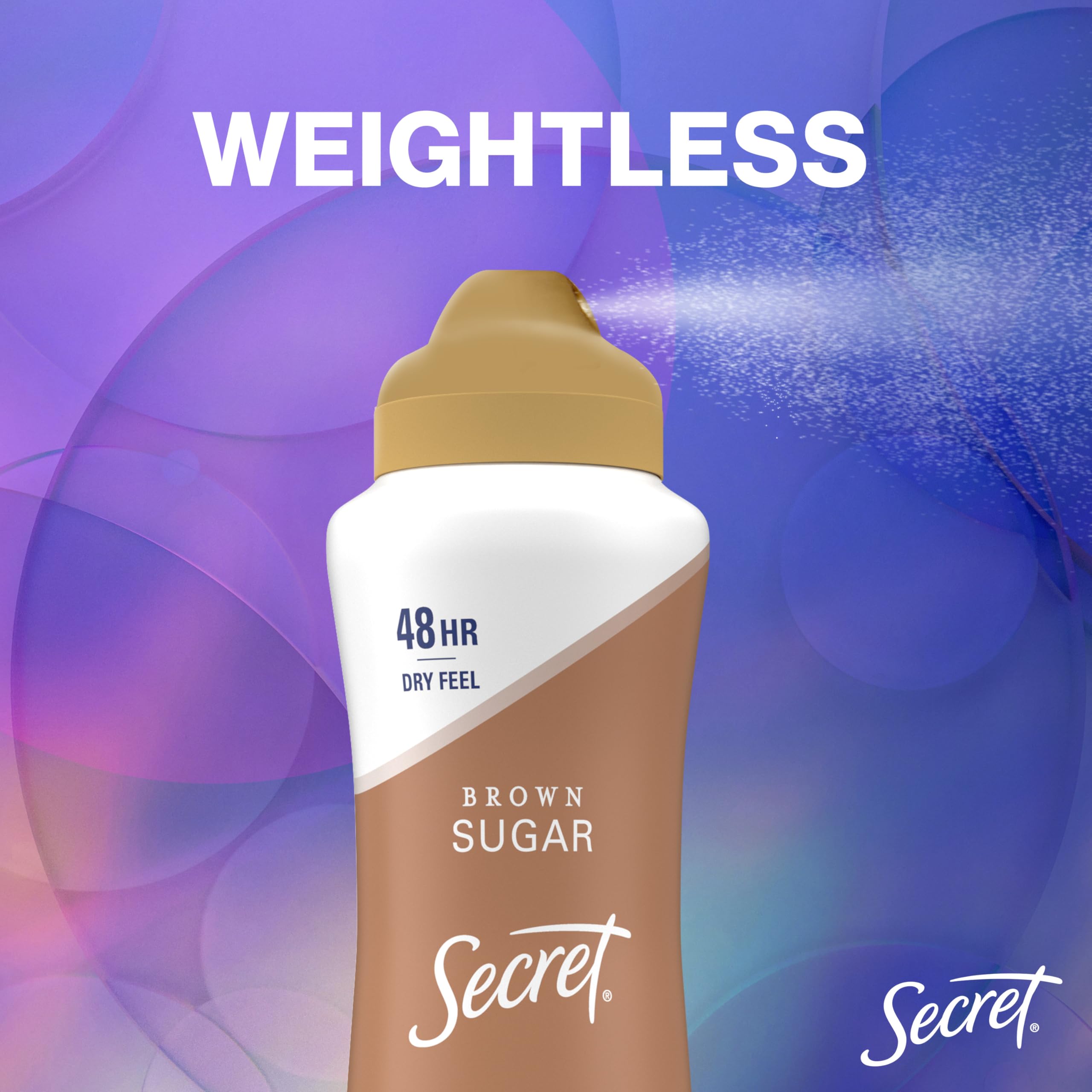 Secret Dry Spray mineral-pH balancing close-up signals skin-friendly minerals.
