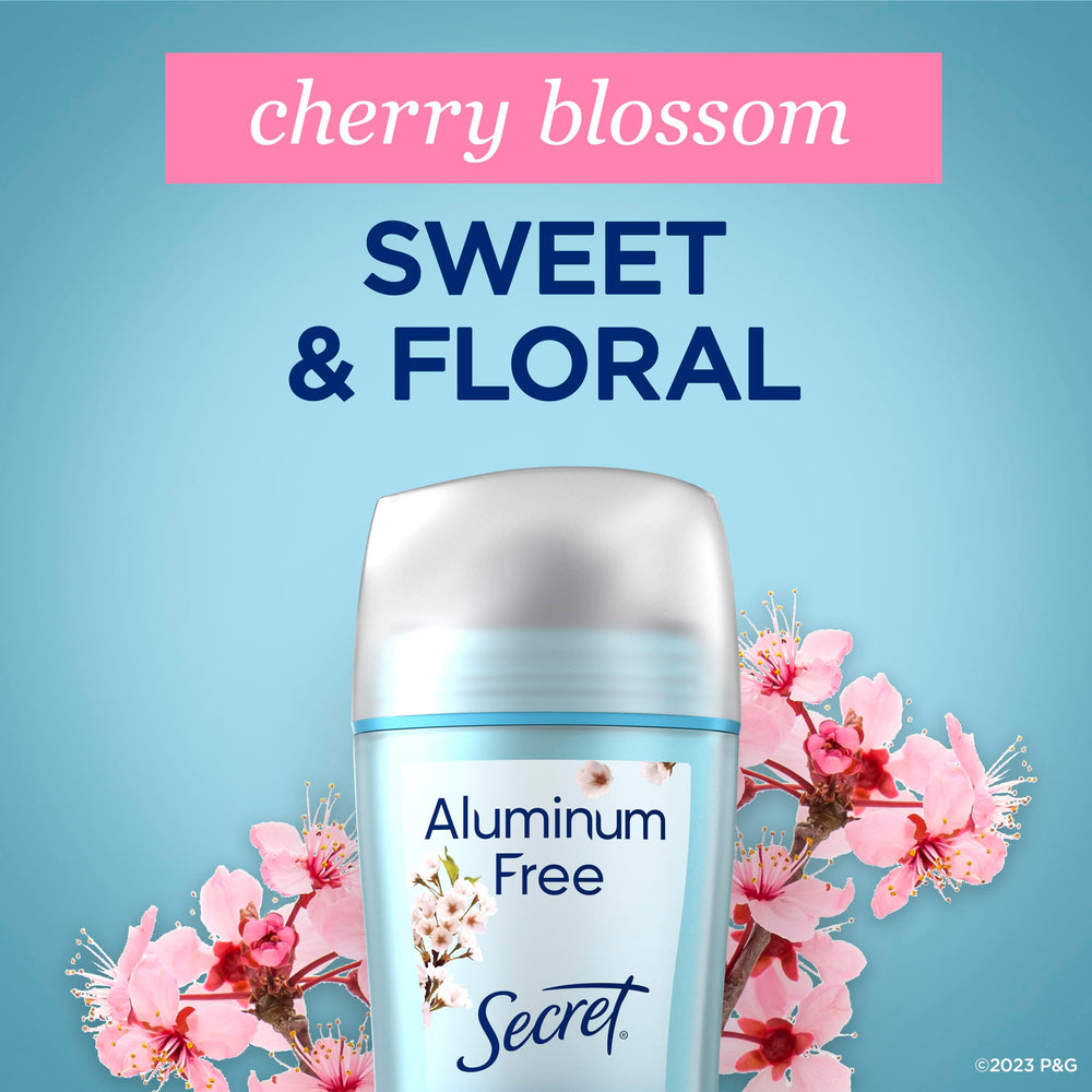 Secret free of parabens, dyes, talc, and baking soda image.