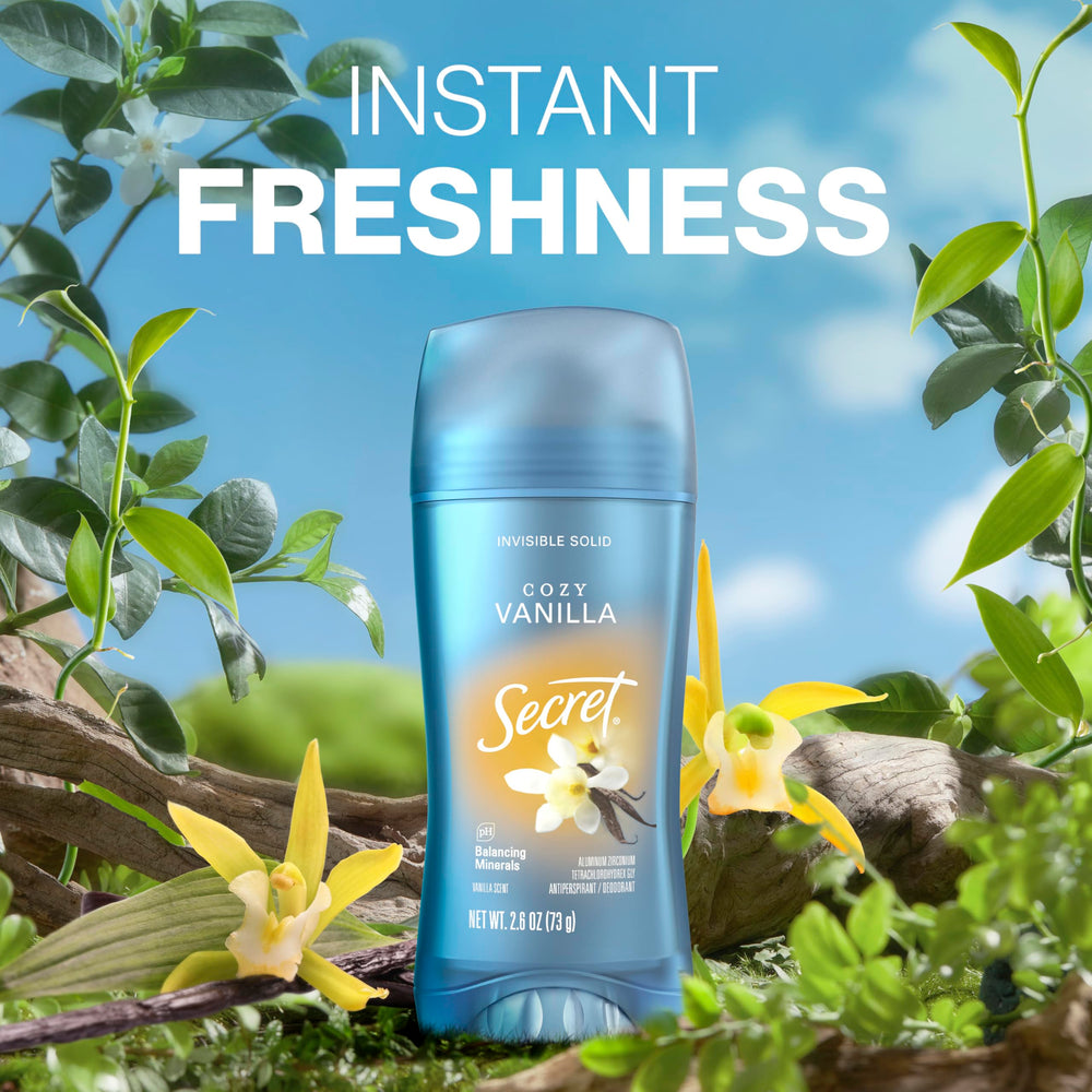 Secret Fresh cruelty-free PETA logo signals ethical choice with effective protection.