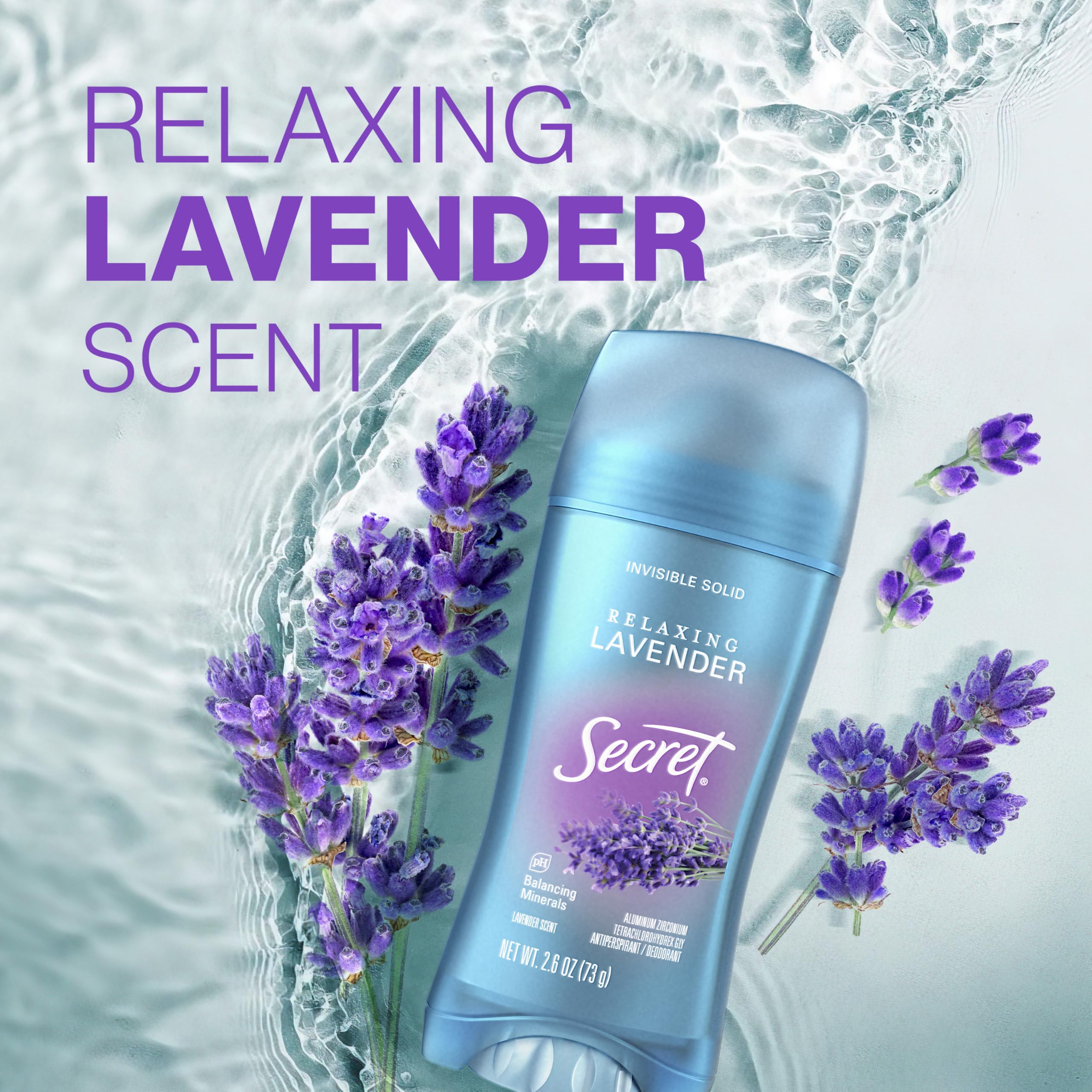 Secret Fresh gentle-touch packaging in hand suggests everyday ease.