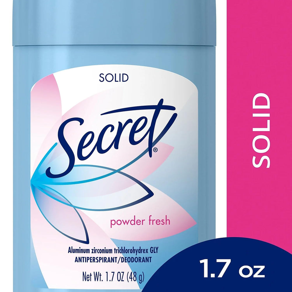 Secret Wide Solid Pwdr Fresh scent ideal for gym, travel, and daily routines