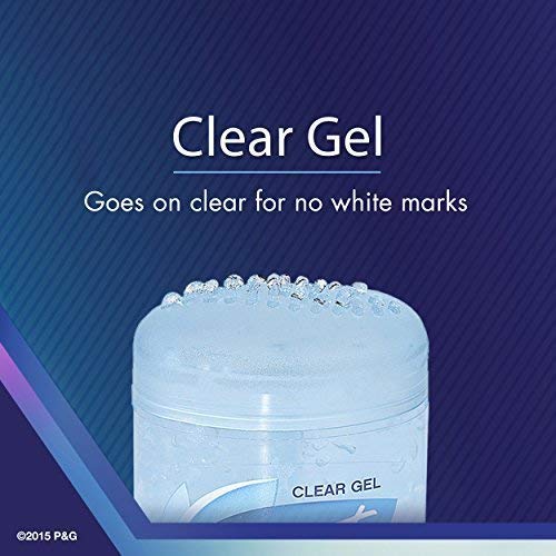 Secret Outlast clear gel drying on skin for a comfortable feel