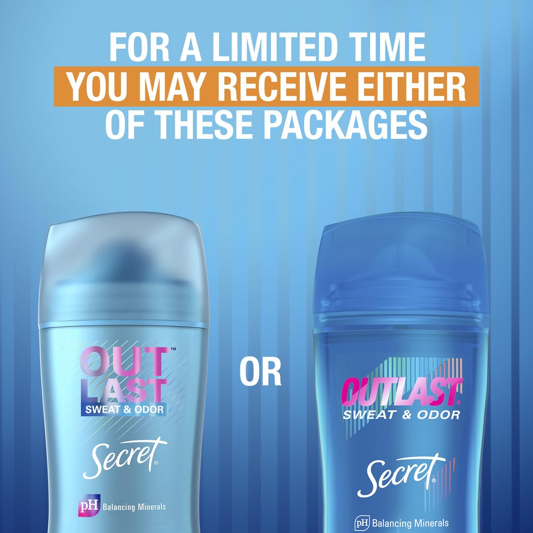 Secret Outlast Clear Gel cap close-up shows clean, easy-to-use design.