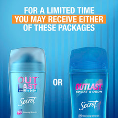 Secret Outlast Clear Gel cap close-up shows clean, easy-to-use design.