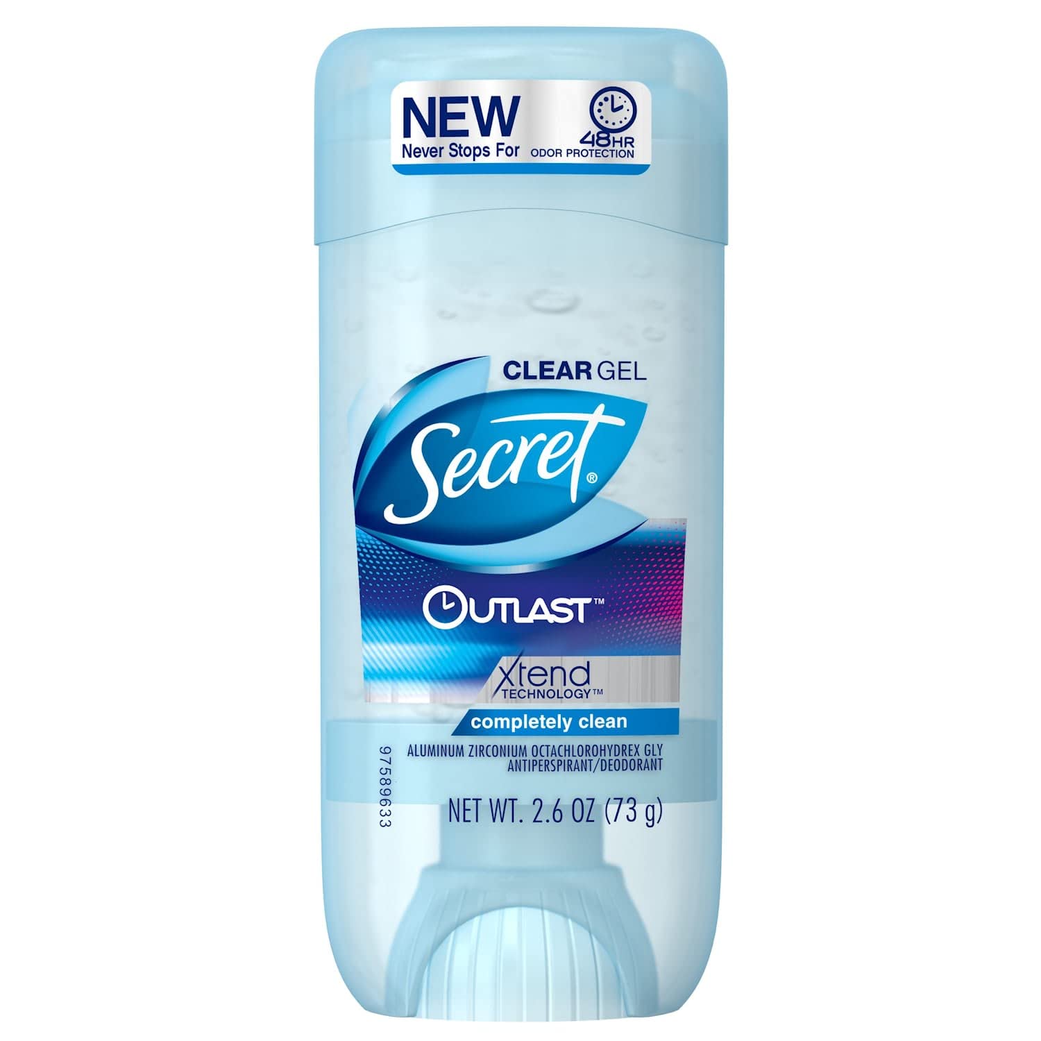 Secret Outlast Completely Clean scent in use during a busy workday