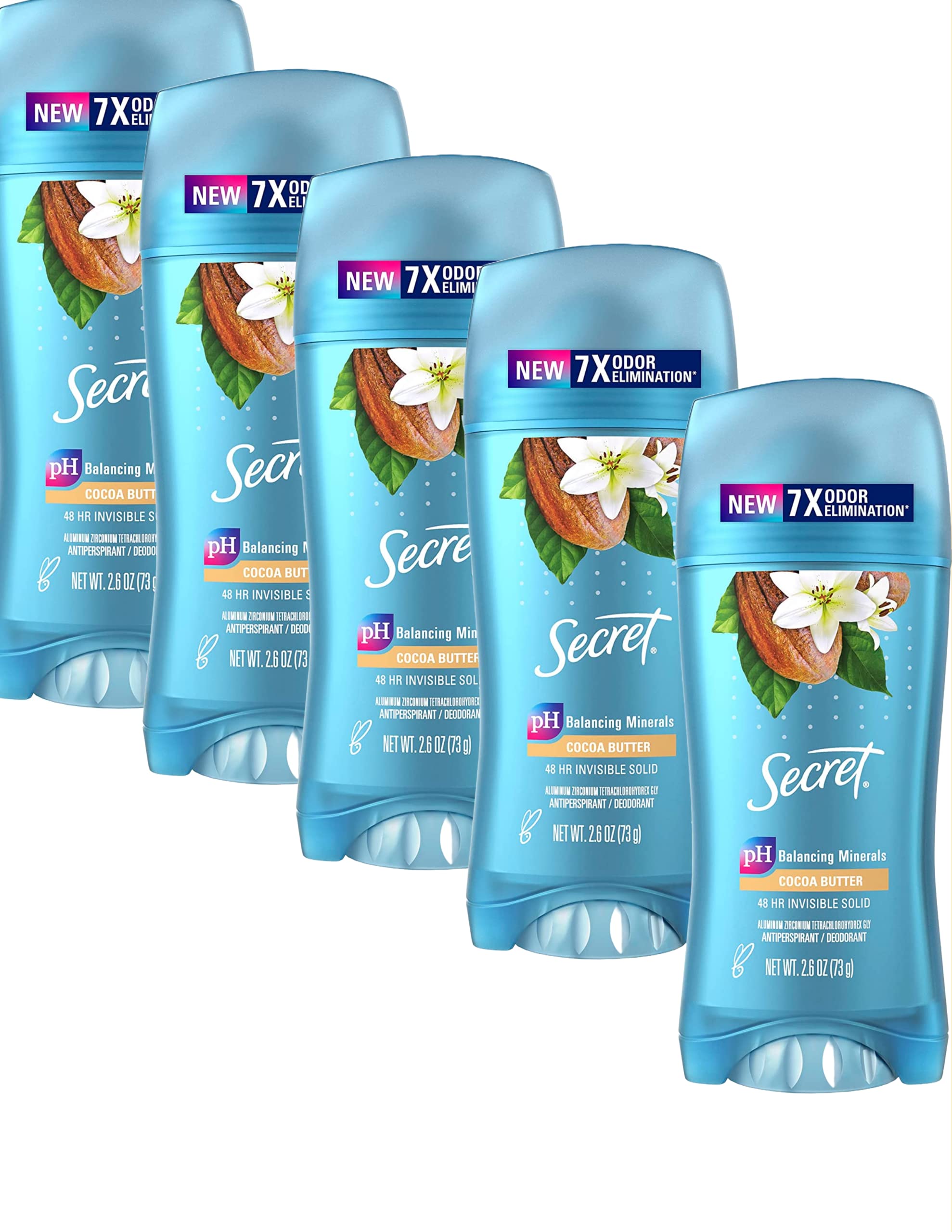 Secret Scent Expressions Invisible Solid Coco Butter application for smooth skin and scent.